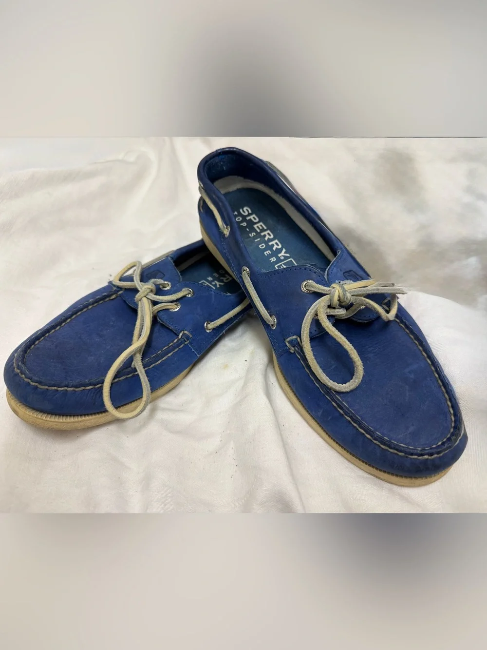 Sperry A/O 2-Eye Royal Blue Leather Boat Shoes Men’s 11⁠